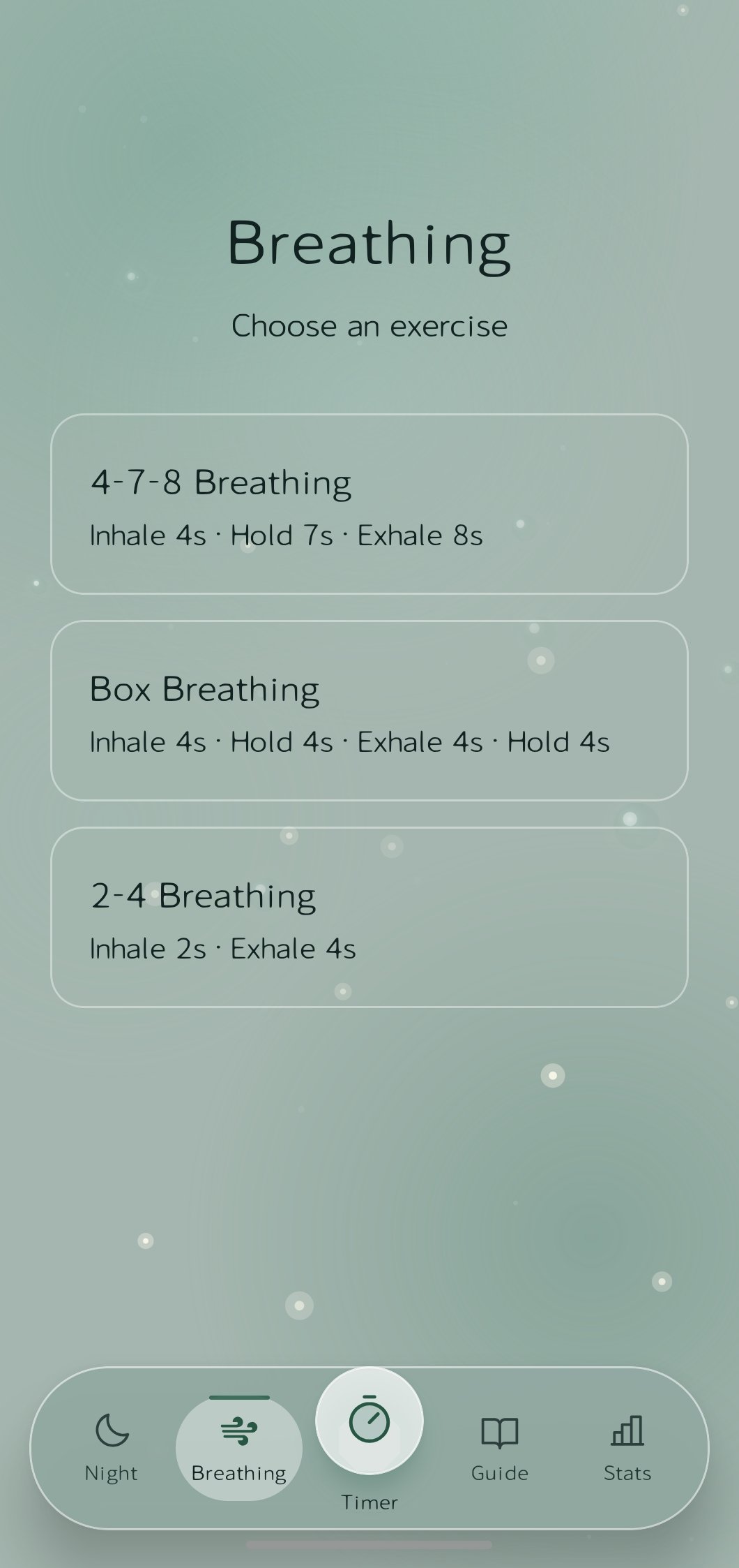 Breathing exercises