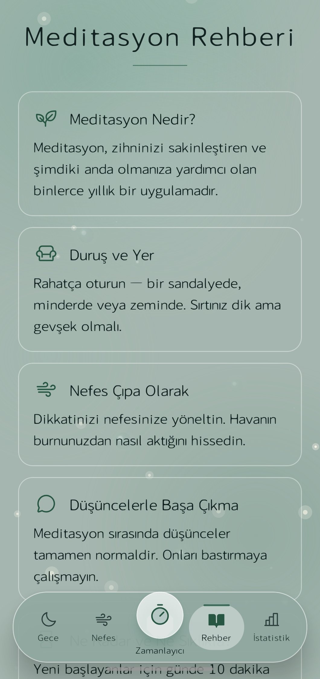 Meditasyon Rehberi